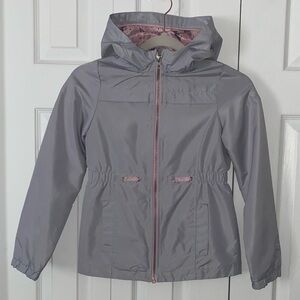 Spring windbreaker/jacket for girls light grey size 10 by JESSICA SIMPSON